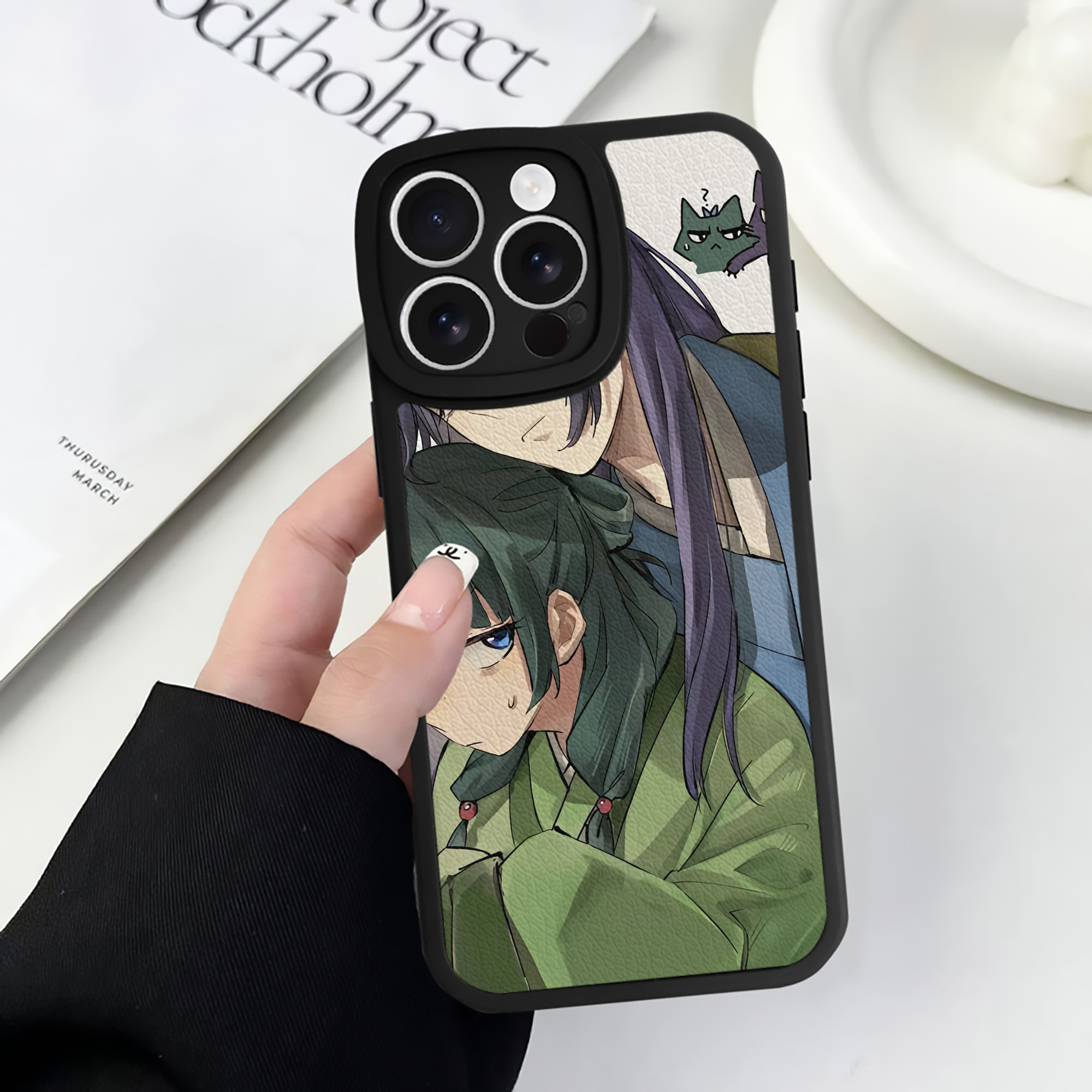 薬屋のひとりごと The Apothecary Diaries 【iPhone 16シリーズ対応】シリコンスマホケース（レザー調） 材質：シリコン